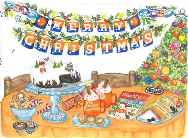 Pituitary Christmas Dinner Christmas Cards (Pack of 5)